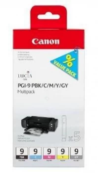 Canon PGI9 Black and Tri Colour Ink Cartridge