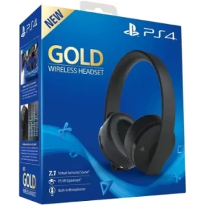 PlayStation 4 Gold Wireless Headset [Black]