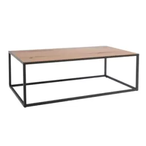 Kettle Interiors Wooden Large Coffee Table With Metal Frame