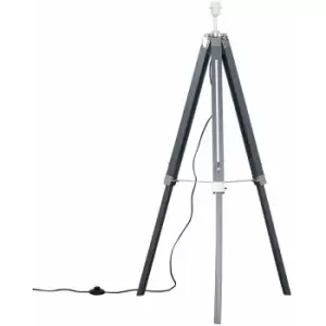 Minisun - Distressed Tripod Floor Lamp Base - Grey