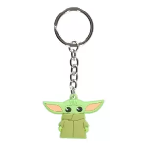 STAR WARS The Mandalorian Grogu The Child Rubber Keychain, Green (KE203442STW)