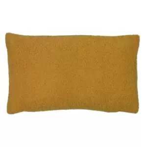 Malham Fleece Rectangular Cushion Saffron, Saffron / 30 x 50cm / Polyester Filled