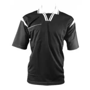 Carta Sport Mens Short-Sleeved Referee Jersey (L) (Black/White)