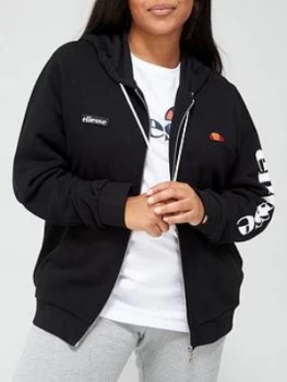 Ellesse Heritage Serinatas Fz Hoody Plus, Black, Size 18, Women