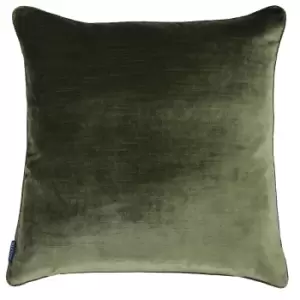 Paoletti Luxe Velvet Olive Cushion Olive (Green)