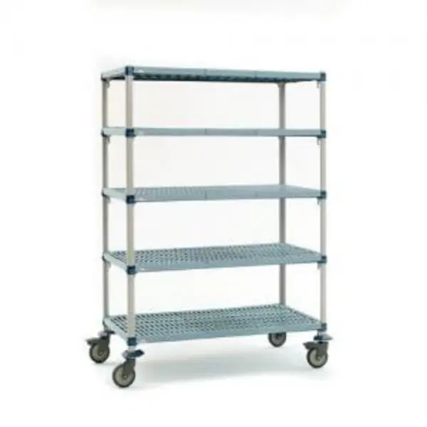 Metromax Q Polymer Shelving, Mobile, 5 Shelves, 2055 H x 1067 W x 610D (mm)