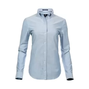 Tee Jays Womens/Ladies Perfect Long Sleeve Oxford Shirt (XXL) (Light Blue)