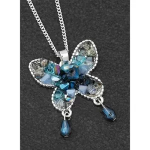 Boho Chic Silver Plated Butterfly Necklace