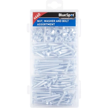 40516 460 Piece Assorted Nut, Washer And Bolt Set - Bluespot