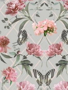 Fresco Sublime Botanical Trellis Wallpaper