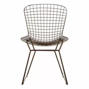 Interiors By Ph Wire Chair Bronze Metal