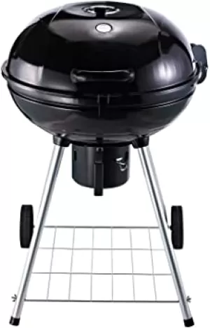 Outsunny Portable Kettle Charcoal BBQ Grill Outdoor Barbecue Picnic Party Camping w/ Wheels