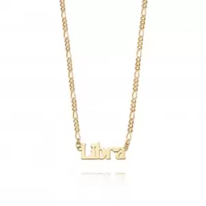 Libra Zodiac 18ct Gold Plated Necklace ZN07_GP