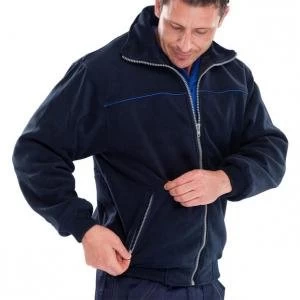 Click Workwear Endeavour Fleece with Full Zip Front 4XL Navy Blue Ref