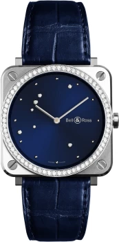 Bell & Ross Watch BRS Blue Diamond Eagle Diamonds