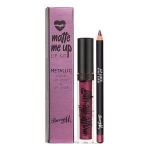 Barry M Matte Me Up Metallic Lip Kit Avant Garde