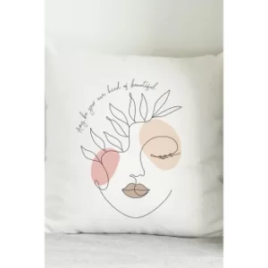 Personalised Grace Fine Line Filled Cushion