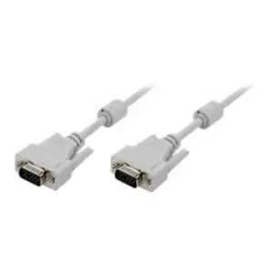 LogiLink CV0027 VGA Cable - HD-15 (VGA) male -> HD-15 (VGA) male - 5m - Gray