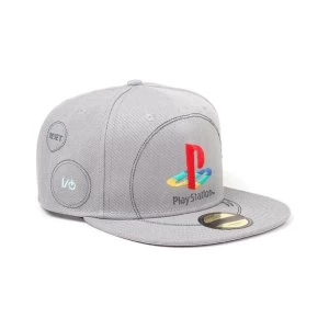 Sony - Embroidered Logo Unisex Snapback Baseball Cap - Grey