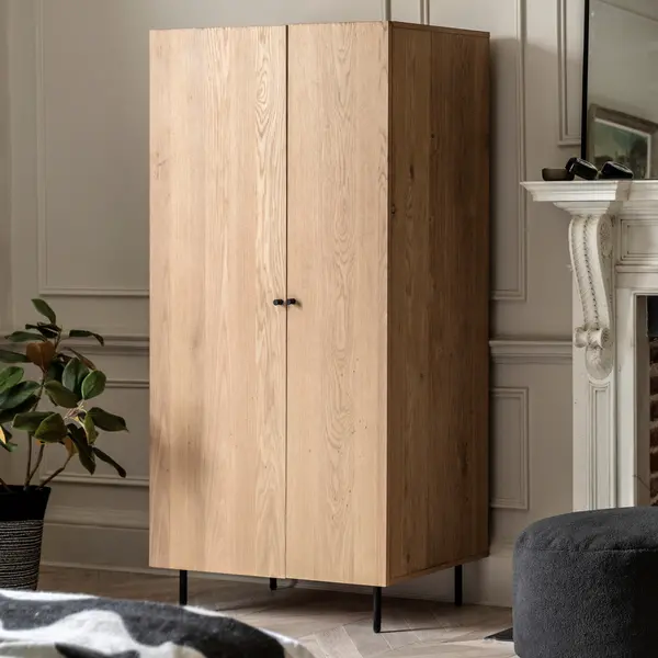 Aubourn 2 Door Wardrobe Natural