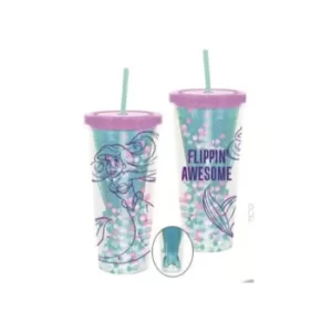 Funko Homeware Disney The Little Mermaid Flippin' Awesome Cup with Straw