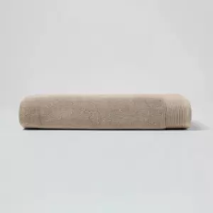 HOMESCAPES Taupe 100% Combed Egyptian Cotton Jumbo Towel 700 GSM - Taupe