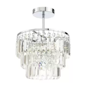 Spa Belle Crystal Chisel Cut Bars Light Flush