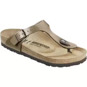 Birkenstock Womens Gizeh Birko-Flor Sandal Graceful Taupe UK7.5 (EU41)