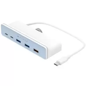 HYPER HD34A6 5 ports USB-C (USB 3.2 2nd Gen) multiport hub White