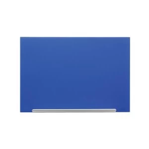 Nobo Diamond 1883 x 1059mm Glass Magnetic Glassboard Blue with Fixing Kit