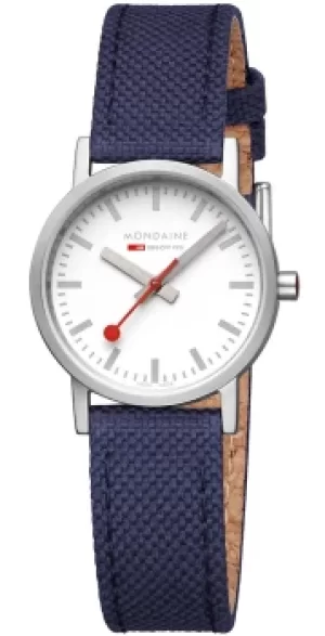 Mondaine Watch Classic Deep Ocean Blue Textile