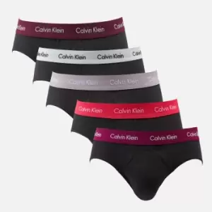 Calvin Klein Five-Pack Stretch-Cotton Briefs - M