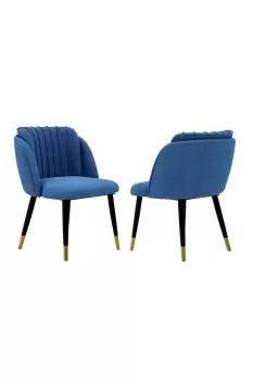 Milano' Velvet Dining Chairs Set of 2