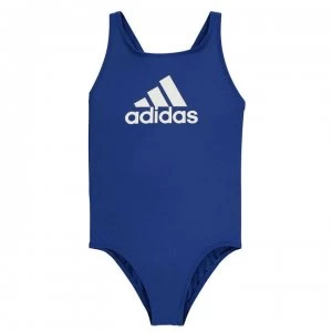 adidas Girls Badge Of Sport Swimsuit - Team Royal