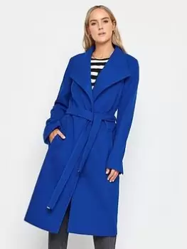 Long Tall Sally Long Tall Sally Cobalt Formal Wrap Coat, Blue, Size 10, Women