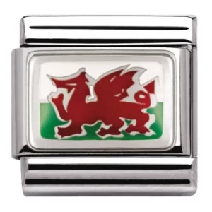 Nomination CLASSIC Silvershine Flags Wales Charm 330207/02