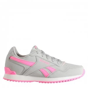 Reebok Glide Rip Clip Child Girls Trainers - Grey/Pink