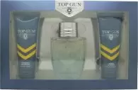 Top Gun Rivet Gift Set 100ml Eau de Toilette + 100ml Shower Gel + 100ml Aftershave Balm