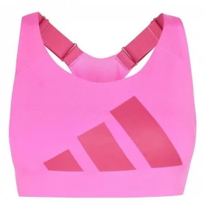 adidas Ultra 3 Bar Bra - Screaming Pink