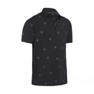 Callaway CLASSIC FOULARD PRINT POLO - CAVIAR - XXL