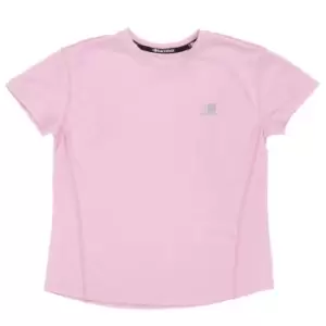 Karrimor Short Sleeve Run T Shirt Junior Girls - Pink