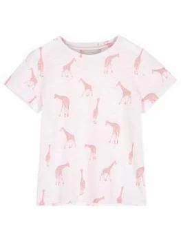 Mintie by Mint Velvet Girls Giraffe Print Tshirt - Ivory, Size Age: 7-8 Years, Women