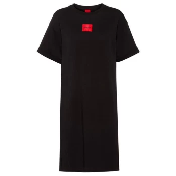 Hugo Boss Red Label T-Shirt Dress Black Size L Women