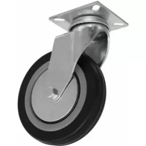 Sealey - SCW1125SP Castor Wheel Swivel Plate Ø125mm