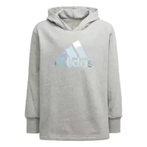 adidas Dance Metallic-Print Hoodie Kids - Grey