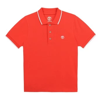 Timberland HOLLI boys's Childrens polo shirt in Red - Sizes 8 years,10 years,12 years