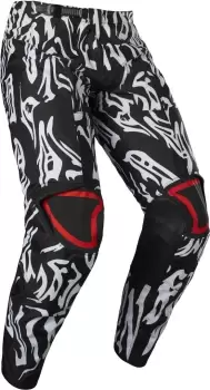 Fox 180 Peril Motocross Pants, black-white, Size 30, black-white, Size 30