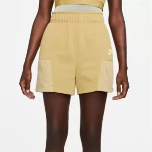 Nike Air Womens Fleece Easy Shorts - Beige