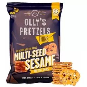 Ollys Pretzels Pretzel Thins - Multiseed Sesame - 140g x 7 - 702482