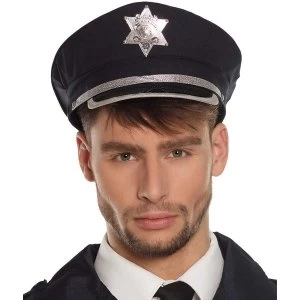 Police Officer Adjustable Hat Fancy Dress